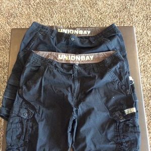 Men’s 42 union bay cargo shorts.